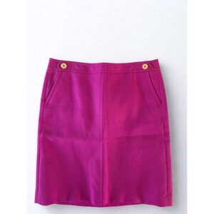Talbots Hot Pink Skirt | Vibrant Fuchsia 100% Cotton